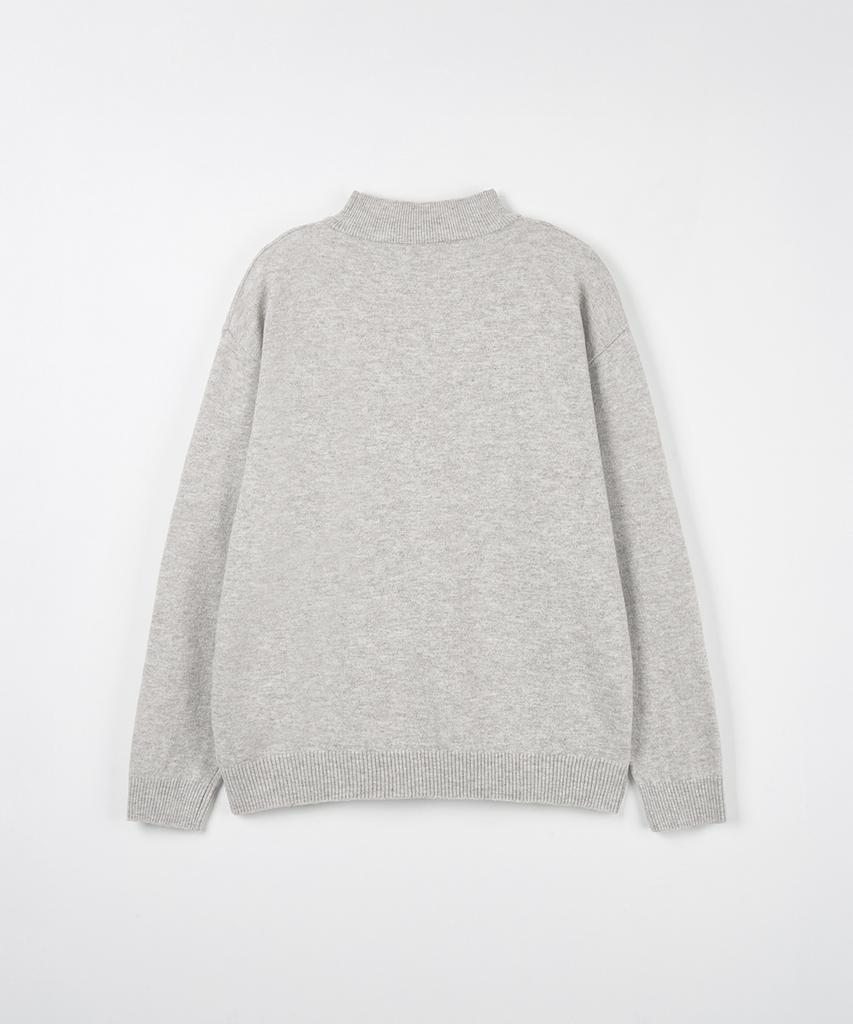 NODU Mock Neck Turtleneck Knit [Ivory]