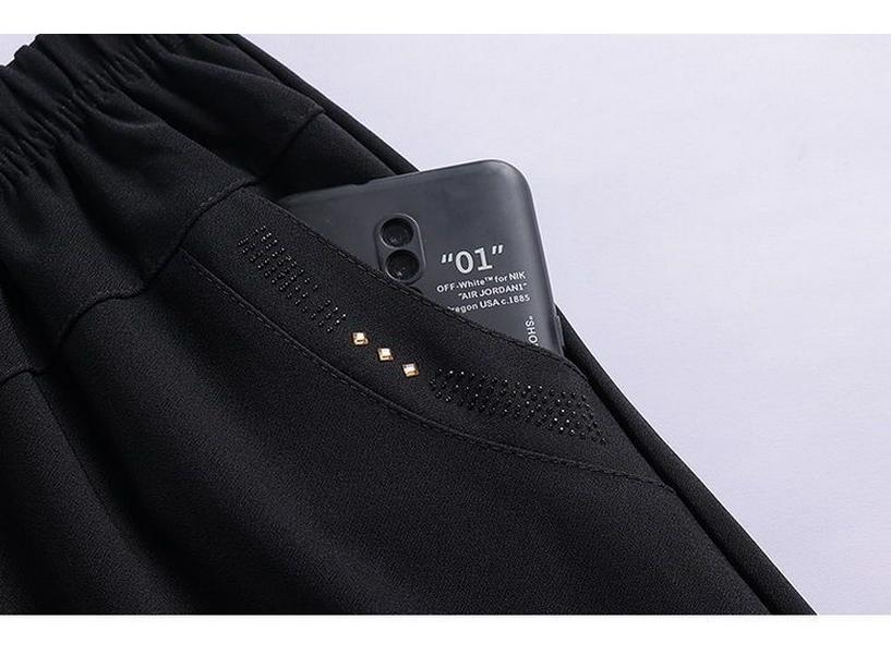 2026 High-Waisted Straight-Leg Pants for Middle-aged & Elderly Women - Spring, Autumn, Winter Velvet-Lined
