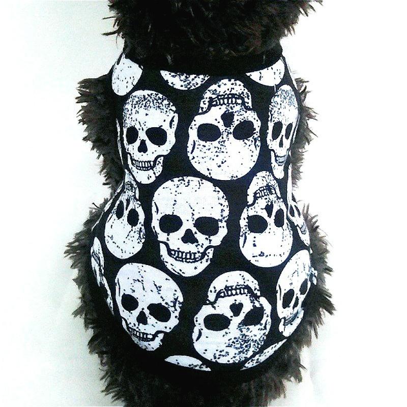 Autumn Dog Clothes For Halloween Skeleton Pattern Halloween Dog Clothes Dog Clothing Pet Apparel