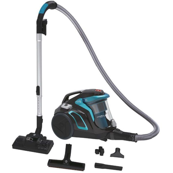 Hoover H-Power HP710PAR - Cyclonische zakloze sledestofzuiger - Eenvoudige en hygiënische DustClean-lediging - Hepa-filter