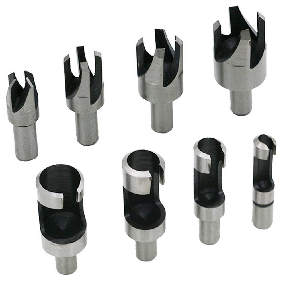 

4Pcs/Set Carbon Steel Wood Plug Cutter Cork Cutting Tool Cork Drill Bit Tool #1009