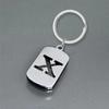 Stainless Steel 26 English Letters Keychain - Stylish Alphabet Pendant for Backpack or Car