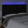 VidaXL LED Headboard Bedroom Furniture Double Bed Accessory Head of Bed Frame Interior Black 3122822