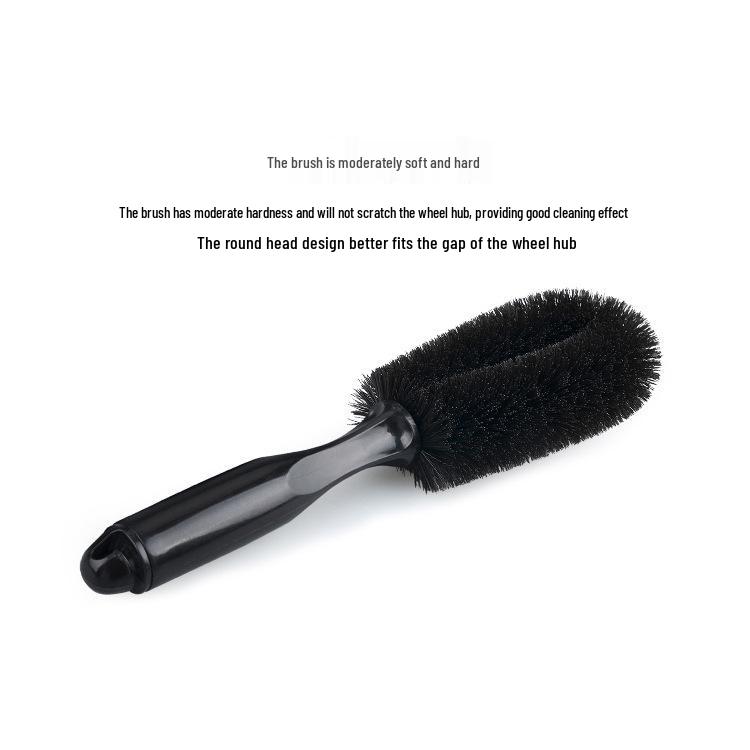 Car Tire Cleaning Brush - Round Head Wheel Brush for Effective Tire Cleaning