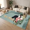 Custom Name Crystal Velvet Rug,Spy × Family Comfortable Anti Slip Floor Mat For Room Decoration
