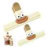 Cute Face Bag Sealing Clip Food Snack Clip Kitchen Tools Decorative Small Clip Refrigerator Plastic Food Bag Storage