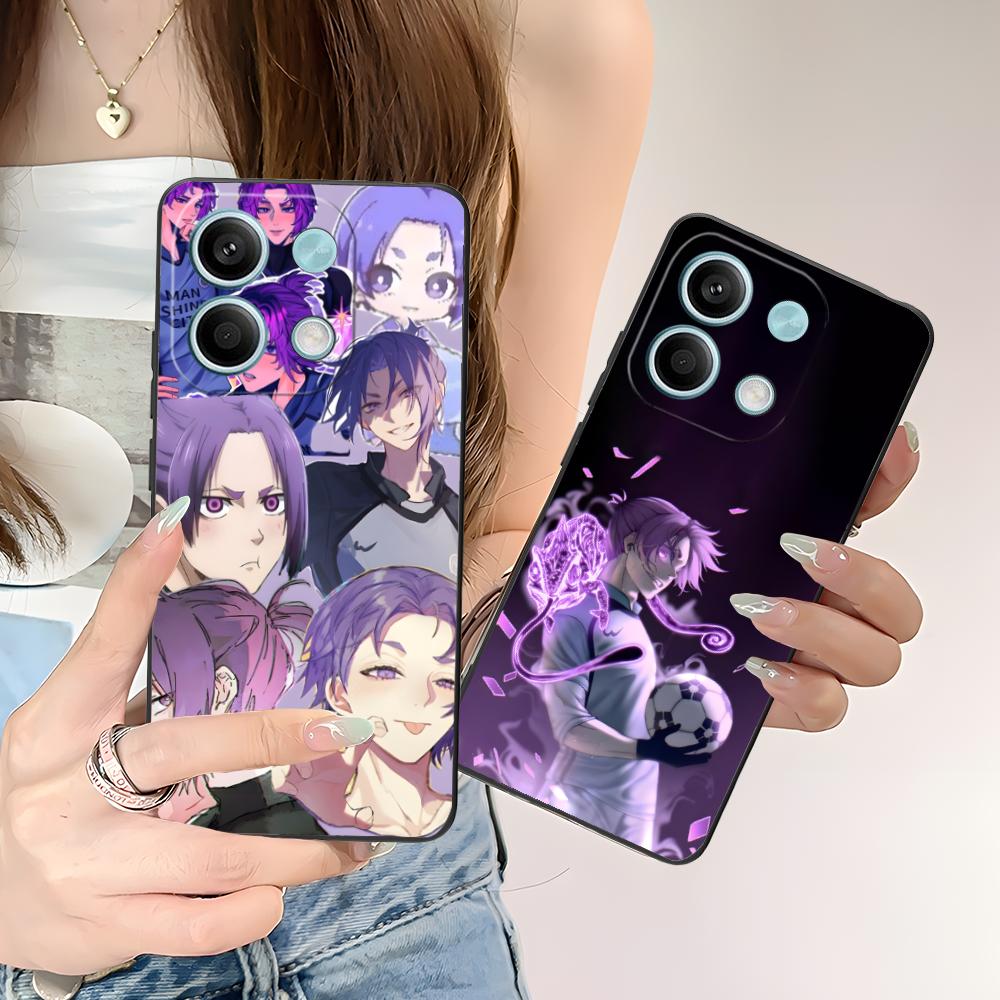 Blue Lock Reo Mikage Matte TPU Mobile Phone Case for POCO F8 F7 F6 F5 F4 F3 F2 Pro GT C75 C71 C65 C61 C40 Pro Ultra Cover