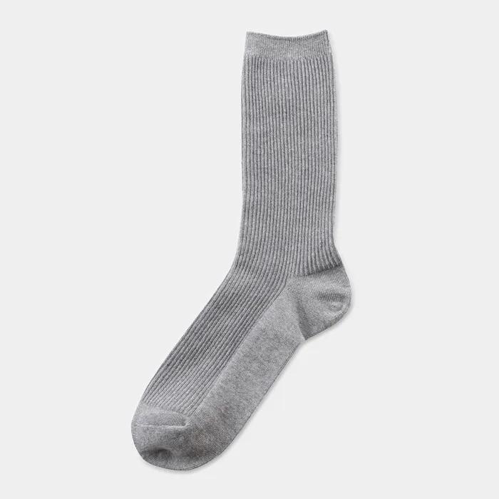 Mild ribbed socks (gray)