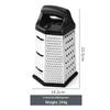 6 Sides Stainless Steel Vegetable Box Grater Multifunctional Slicer Shredder Perfect Gift for Cooking Enthusiasts Home Use