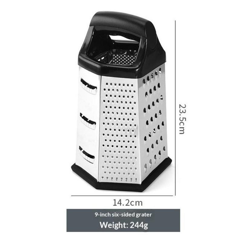 6 Sides Stainless Steel Vegetable Box Grater Multifunctional Slicer Shredder Perfect Gift for Cooking Enthusiasts Home Use