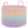 Miflame Large Rainbow Cotton Rope Storage Basket