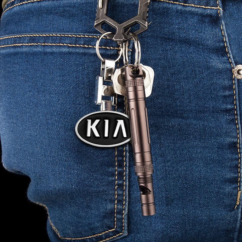 1Pcs Car Emblem LOGO Keychain Key Ring Auto Accessories For Kia Ceed Sorento Sportage Niro Optima Picanto Rio Morning Forte K8
