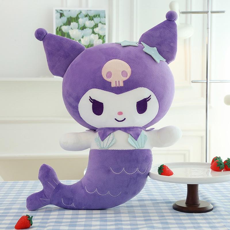 

Soft And Cuddly Mermaid Plush Toy For Girls Available In Multiple Sizes And Colors! Kuromi,40cm/15.75in