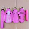 6pcs/set Travel Bottle Chapstick Lanyard Keychain Holders with Lipstick Holder Reusable Lip Balm Pouch Protective Cases