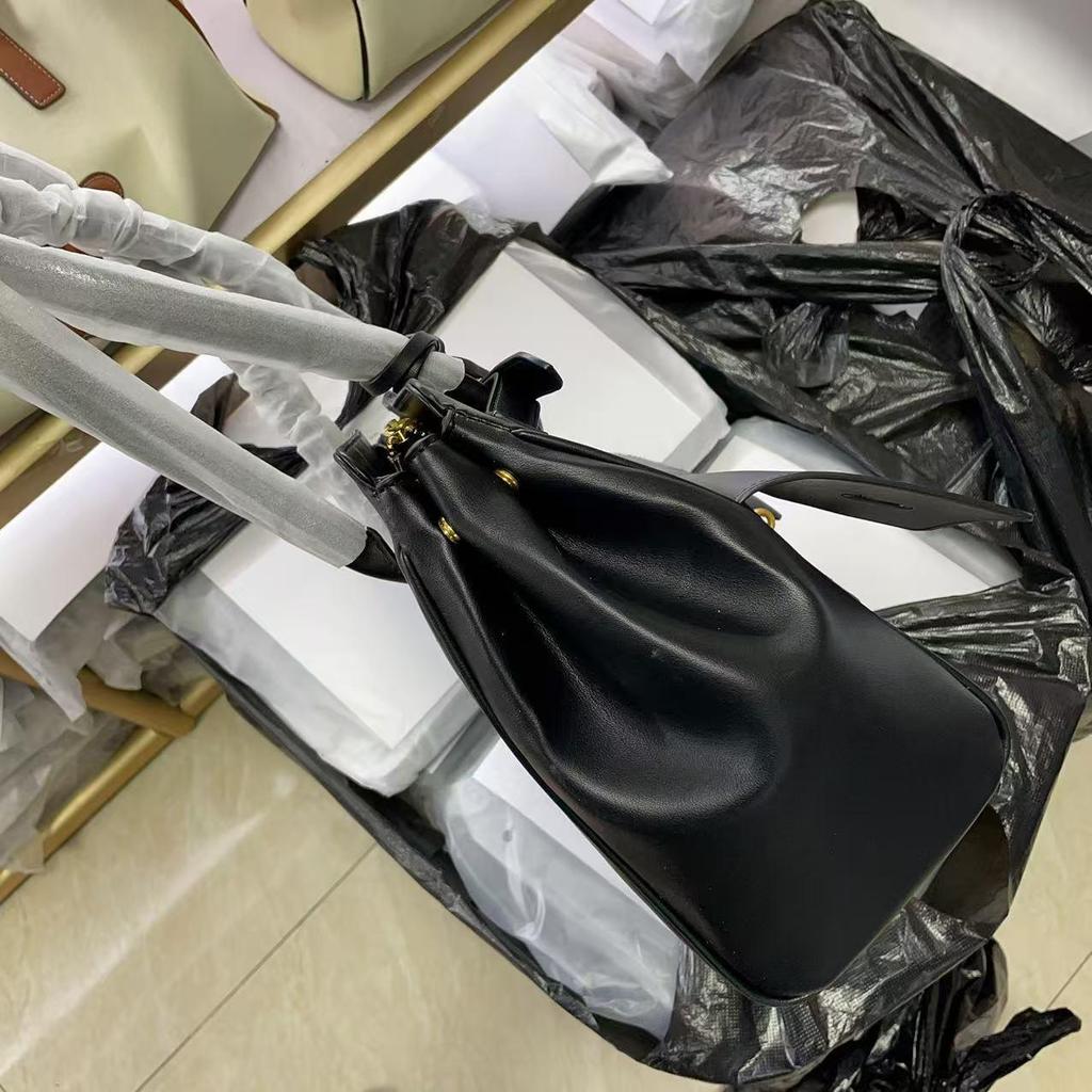 Unisex Echtleder Große Kapazität Schulter Tote Wing Bag