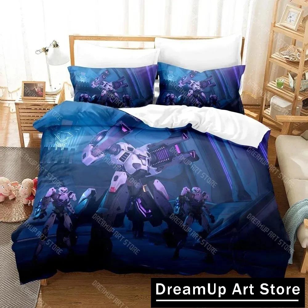 3D Printing Game Overwatch 2 Invasion Bedding Set Single Twin Full Queen King Size Bed Set Adult Kid Bedroom Duvet Cover Sets