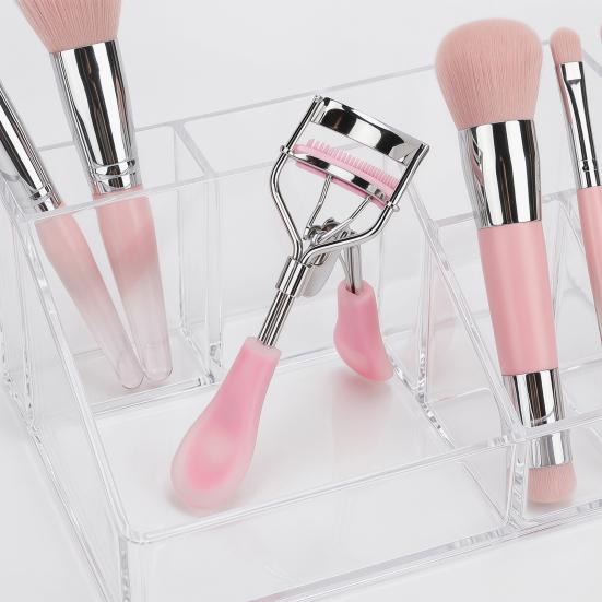 Women Eyelash Curler with Rubber Handle Natural Long Lasting Professional Lashes Curling Tools Volumizing Precise Control Eye Lash