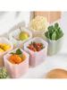 8pcs Refrigerator Food Storage Organizer Bins, Kitchen Freezer Side Door Compartment Containers, Kitchen Storage, Food Storage