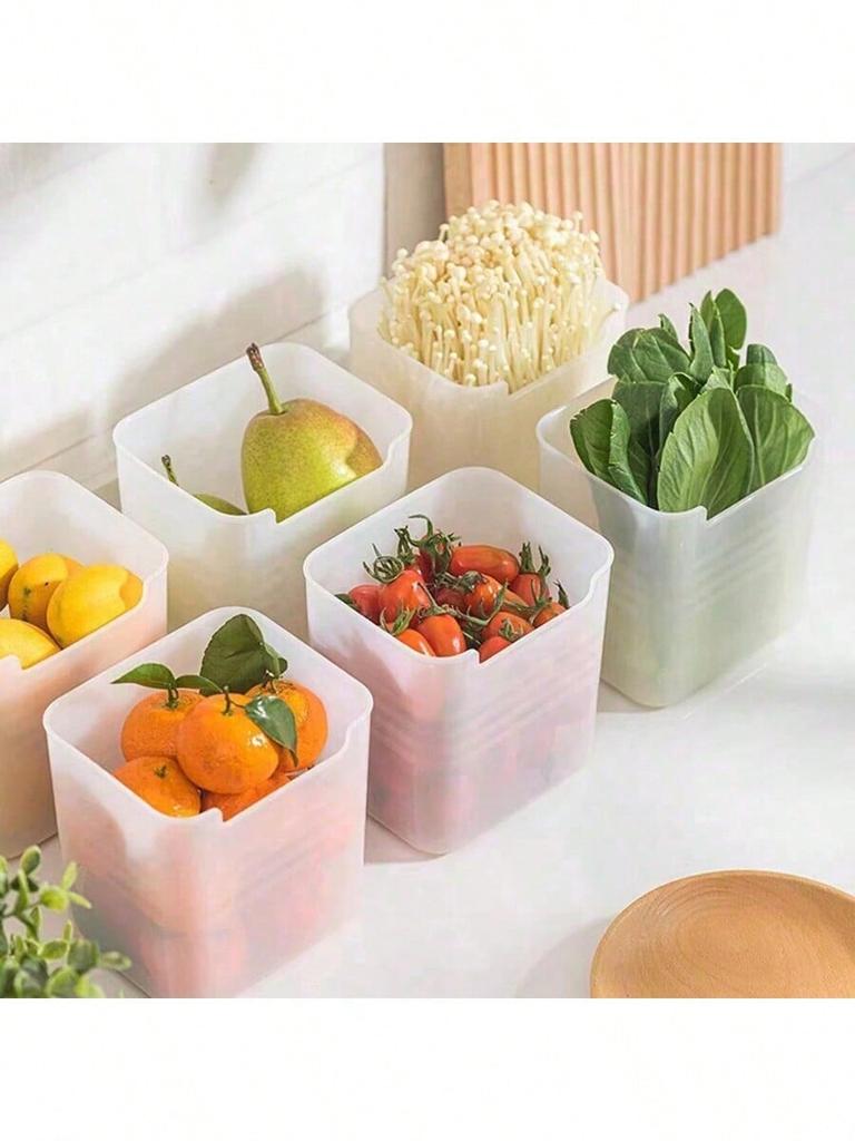 8pcs Refrigerator Food Storage Organizer Bins, Kitchen Freezer Side Door Compartment Containers, Kitchen Storage, Food Storage