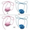 Fabric Rose Choker Tie Fabric Rose Flower Chokers Cloth Accessories for Women