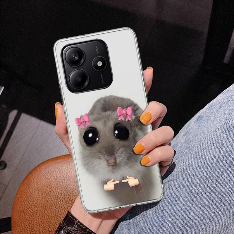 Funny Sad Hamster Meme Phnoe Case for Phnoe Case for Xiaomi Redmi Note 15 14 14S 13 Pro Plus 12 12S 11S 11E 10S 10 11T 5G Unique