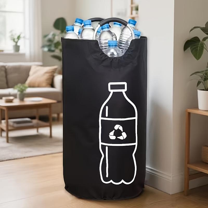 Foldable Recycling Bag Large Laundry Hamper Collapsible Trash Bin Oxford Cloth Storage Basket Handles Kitchen Home Organizer