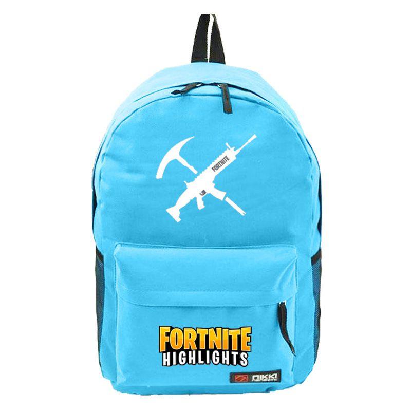 Fortnite High Capacity Backpack Canvas School Bag With Breathable Material