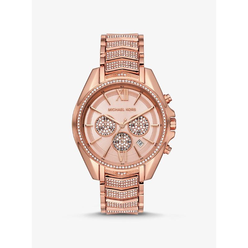 

Женские часы Michael Kors Oversized Whitney с паве, покрытие цвета розового золота, MK6730 розового золота
