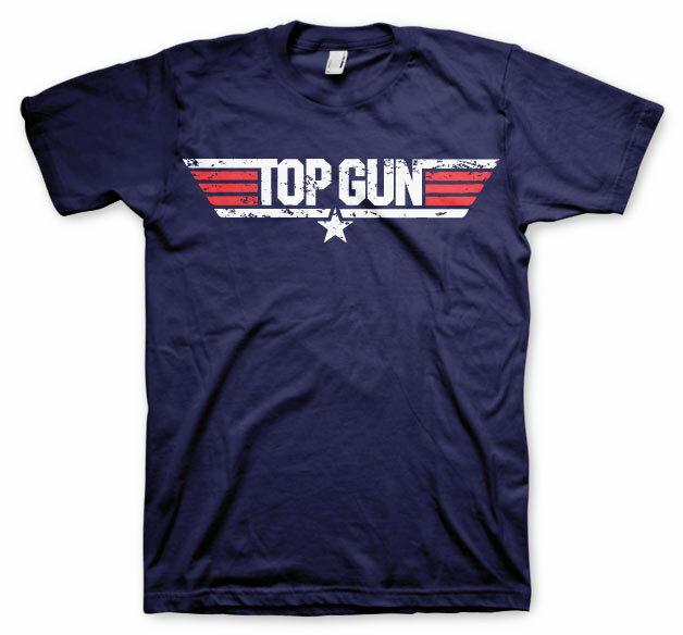 Officially Licensed Top Gun Distressed Logo Men S T-Shirt S-XXL Sizes XXL