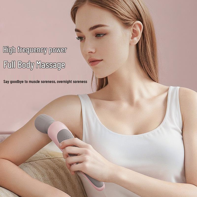Rechargeable Waterproof Handheld Vibration Massager for Shoulder and Neck Physiotherapy