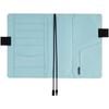 Hobonichi Notebook Cousin (A5) Notebook Cover Colors/Black x Clear Blue