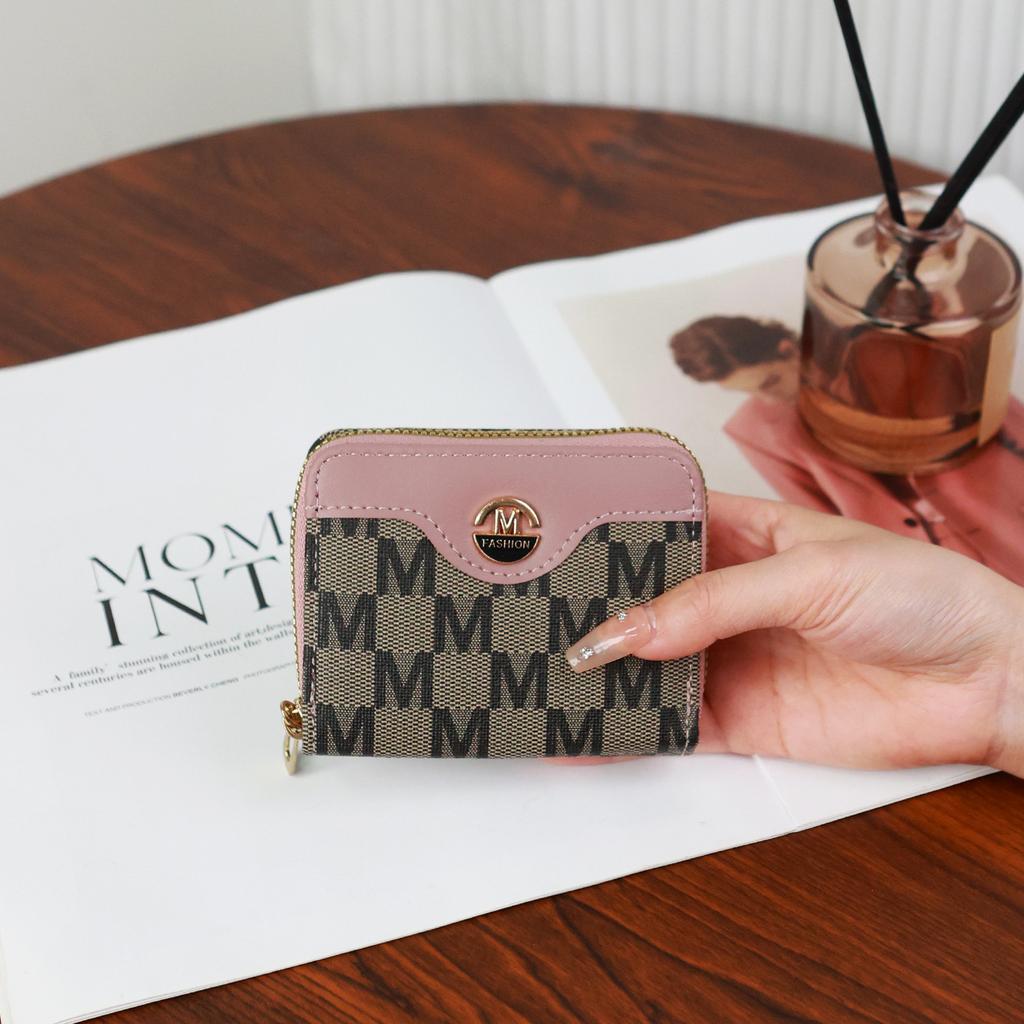 Simple Stylish Coin Purse New Popular European American Wallets New Zipper Card Holder Lightweight High-quality Pu Women's Bags