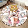 Nami Round Area Rug Carpet Rug For Living Room Bedroom Sofa Playroom Decor Nonslip Floor Mat