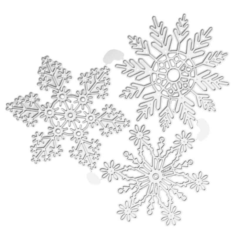 Schneeflocken Stanzteile für Kartenbasteln DIY Basteln Scrapbooking
