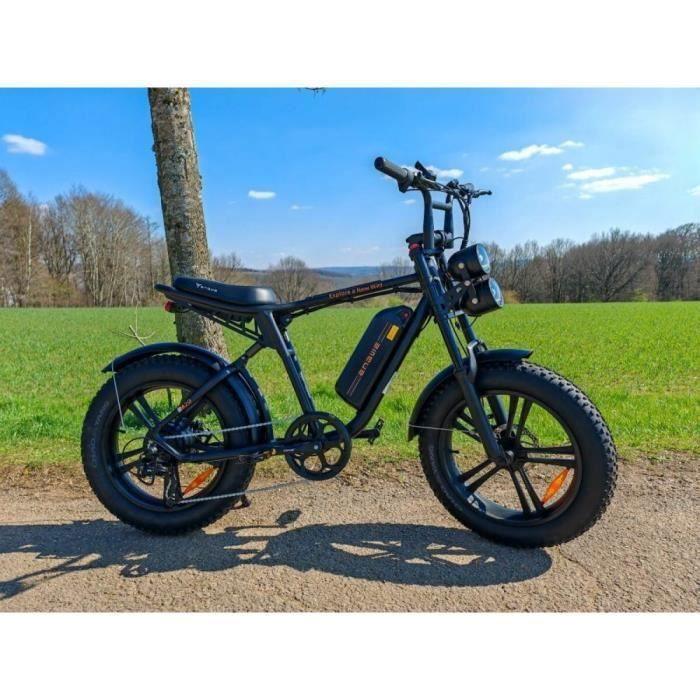 ENGWE M20 - Vélo Électrique 20" - Autonomie 75km - Batterie 48V13Ah - Tout suspendu - Shimano 7 vitesses - VTT fat bike, Noir