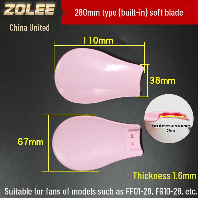 Compact Ceiling Fan with 400-1050mm Blades and Clip Attachment