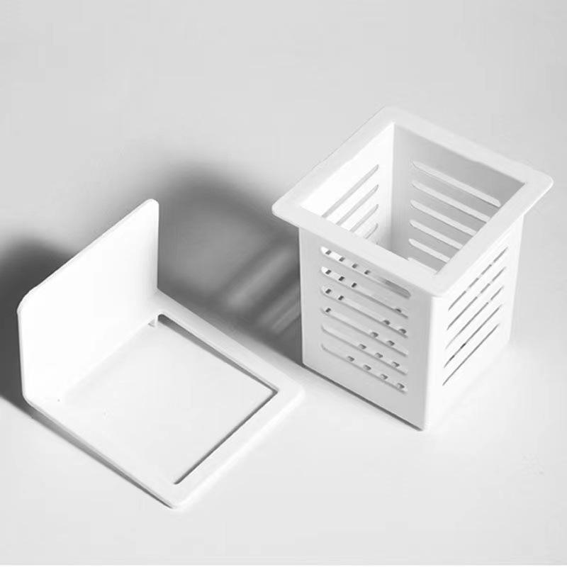 Adhesive Wall-Mounted Multifunctional Chopstick Holder and Draining Tube Multifunctional Chopstick Holder