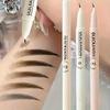 Ultra-Fine Angled Eyebrow Pencil Ultra-Fine Pen Tip, Curved Tip Eyeliner Pen For Lower Lashes Long-Lasting Waterproof Brow Makeup For Beginners