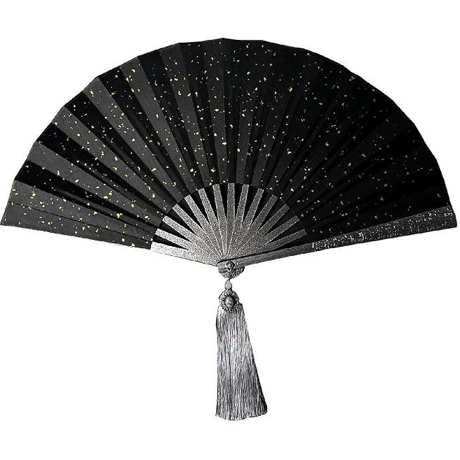 Klassischer Stil 10 Zoll Selbstverteidigung Metall Faltfächer Männlicher Seidenstoff Fächer Wolframstahllegierung Fächer Kung Fu Handfächer Für Performance, Tanz,