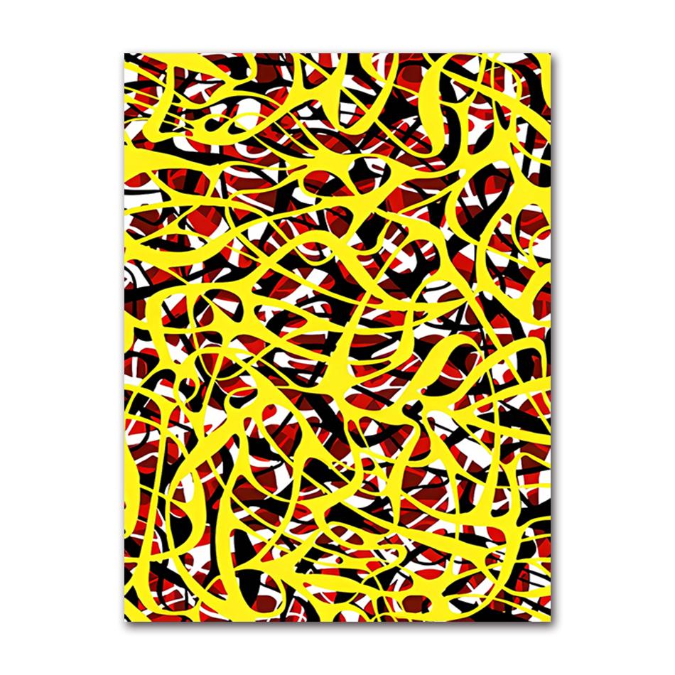 Classic Abstract Art Poster, Colorful Line Image Printing Canvas Art Painting, Used for Home Room Decoration Poster, Frameless