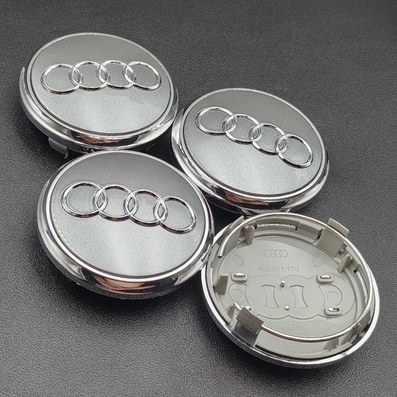 For Audi A5 4pcs 60mm 61mm 68mm 69mm 77mm Audi Hub Caps Car Wheel Center Caps For Audi A1 A2 A3 A4 A5 A6 A7 A8 S3 S6 Q3 Q5 Q7 Accessories