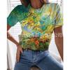 QICED Women's Fashion Casual Short Sleeve O-Neck Blouses & Shirts