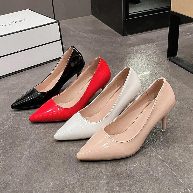 New Women's Shoes Fashion Office Slim High Heels Party Shoes Women's Comfortable High Heels Shoes