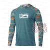 Cross-border Pelagic Hooded Fishing Suit Summer Long-sleeved Sunscreen T-shirt Quick-drying Breathable Luya Fishing Suit Ice Silk