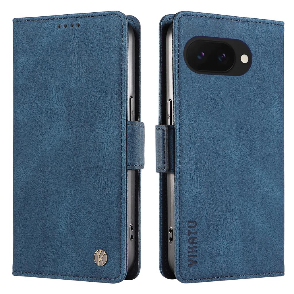 YIKATU YK-005 For Google Pixel 9a Case PU Leather Wallet Phone Cover Skin Touch Feeling
