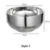 304 matskål i rustfritt stål Risgryte Nudelfat Gylden dobbeltlags varmeisolering Husholdnings Ramen Frutero