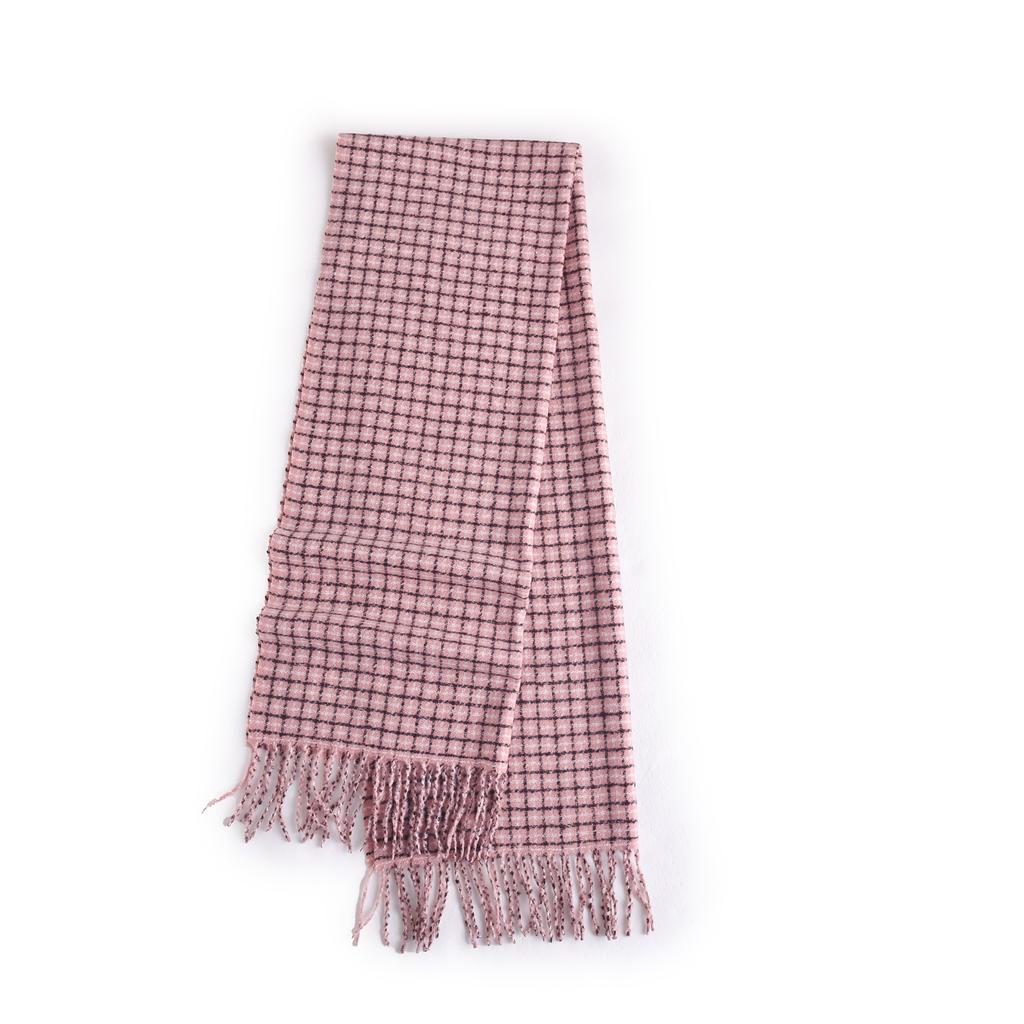 Autumn retro atmosphere imitation cashmere fine plaid scarf student trend classic warm outer shawl