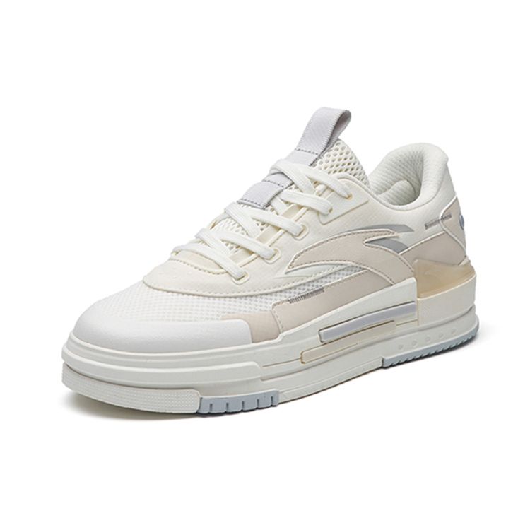 Anta Lightweight Breathable Low-Top Sneakers Men Sneakers Gray White 912238066-2