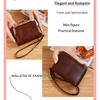 New PU Leather Women Short Wallet with Strap Hasp Design Coin Purse Large Capacity Slim Small Wallet Women Girls