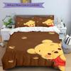 3pcs Winnie the Pooh Honey Pot Bedding Set 1 Soft Quilt Cover + 2 Pillowcases, Machine Washable Suitable for All Seasons Q095